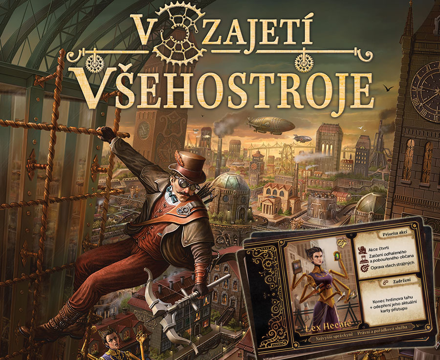  zajetí všehostroje - desková hra